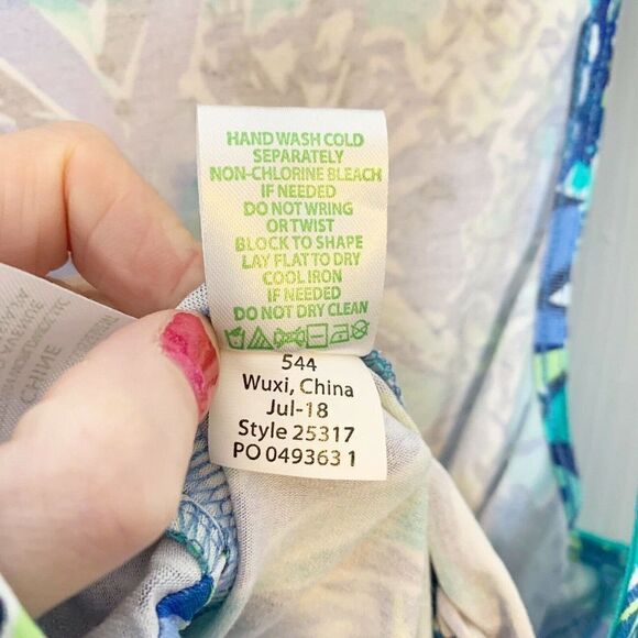 Lilly Pulitzer Paulina Jumpsuit, Size XXS, Bennet Blue Sneak a Peak Print - Picture 12 of 12